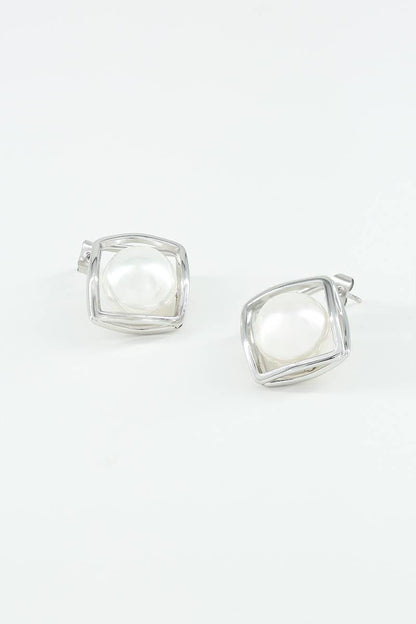 Boucles d'oreilles en acier inoxydable 124AQ323