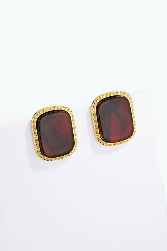 Stainless steel earrings 124AQ676