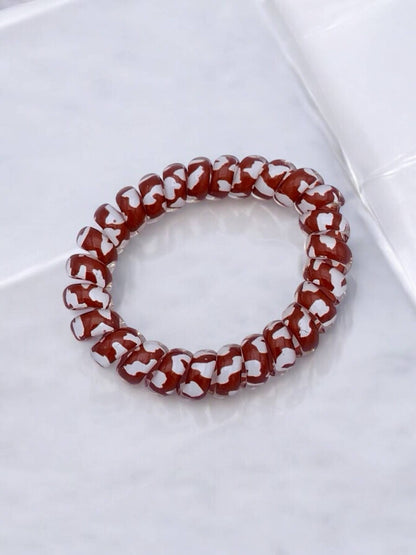 JD03 spotted spiral hair coil