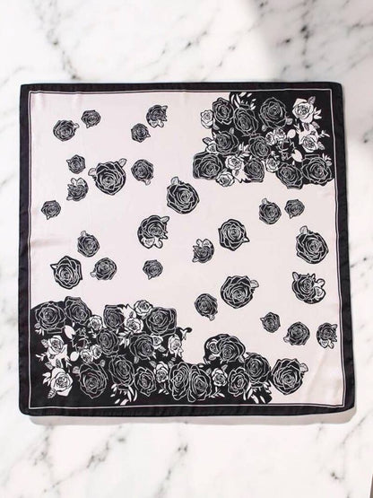 FL04 square satin scarf