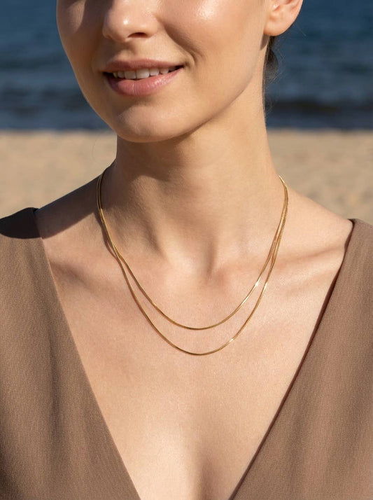 Stainless steel chain necklace 224AQ234