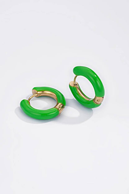 Boucles d'oreilles mini créoles en acier inoxydable 124AQ151
