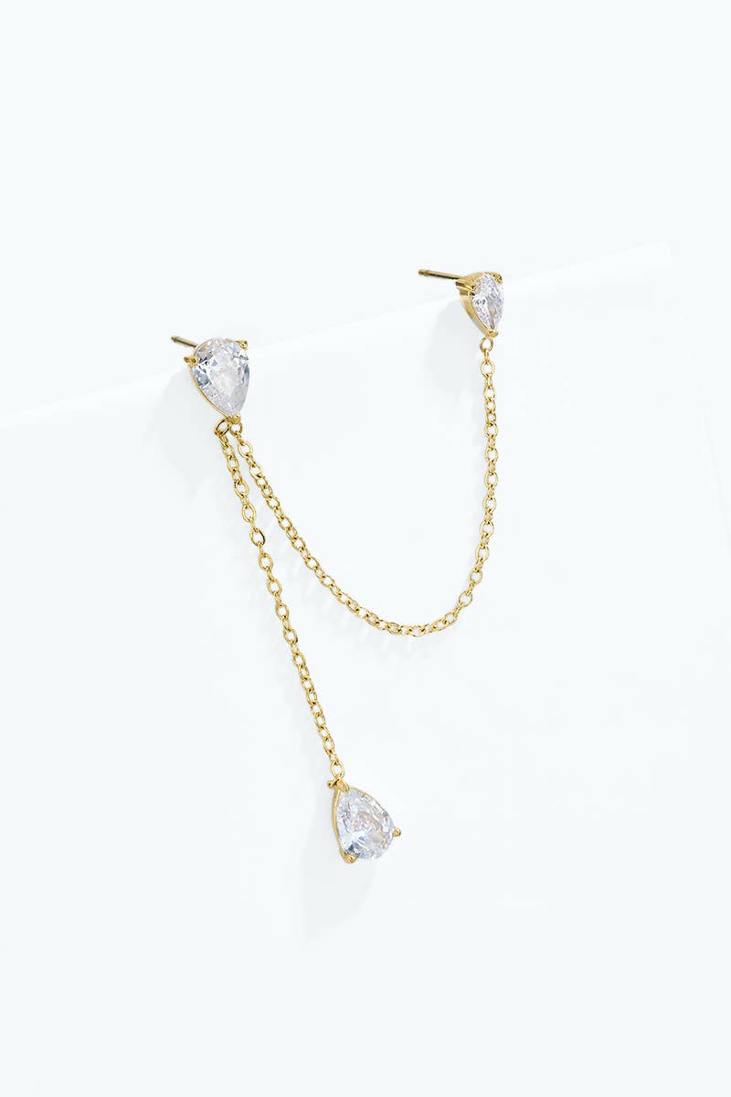 Stainless steel earrings 124AQ728