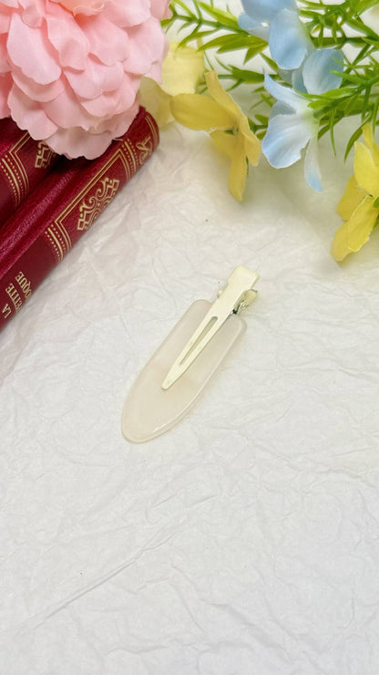 Marbled hair clips 6x2cm BRT209AL