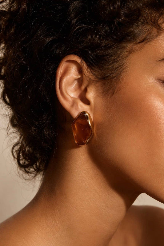 Boucles d'oreille en acier inoxydable 124AQ769