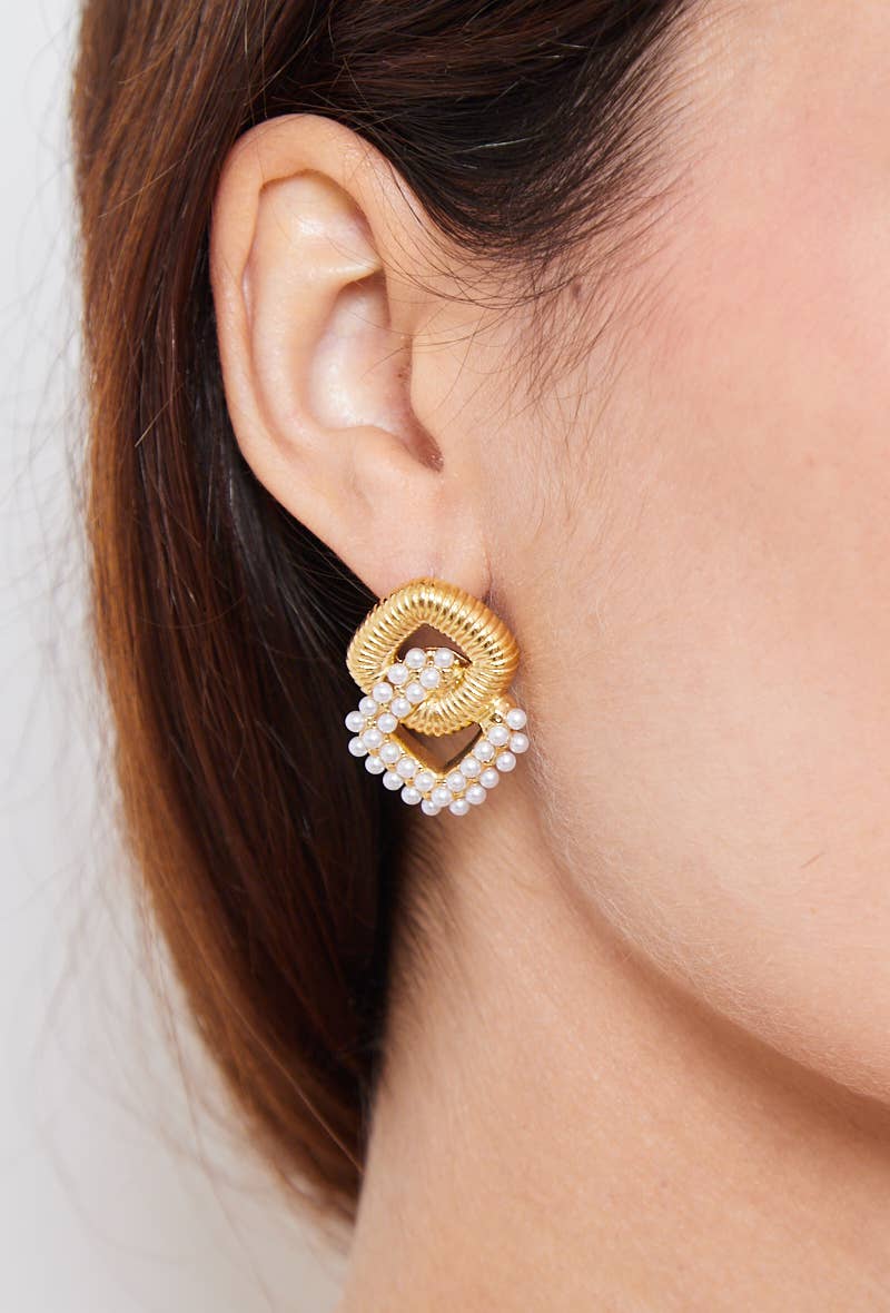 Boucles d'oreilles en acier inoxydable 124AQ326
