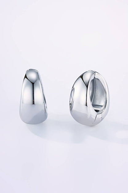 Stainless steel clip-on earrings 124AQ356