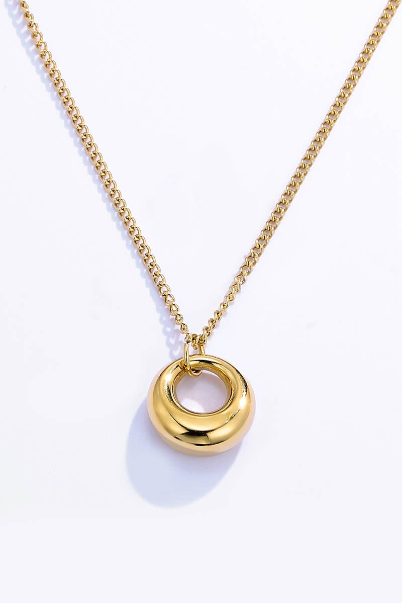 Thin stainless steel necklace 224DY11