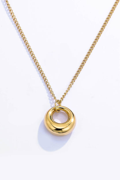 Thin stainless steel necklace 224DY11
