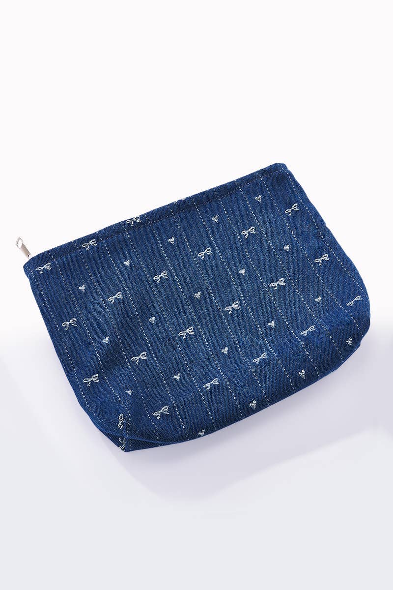 Bow tie print pouch CY221JH