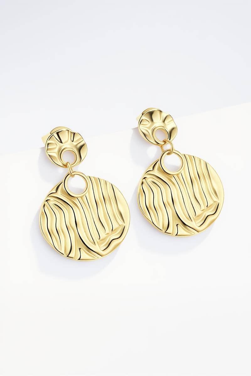Boucles d'oreille en acier inoxydable 124CA25