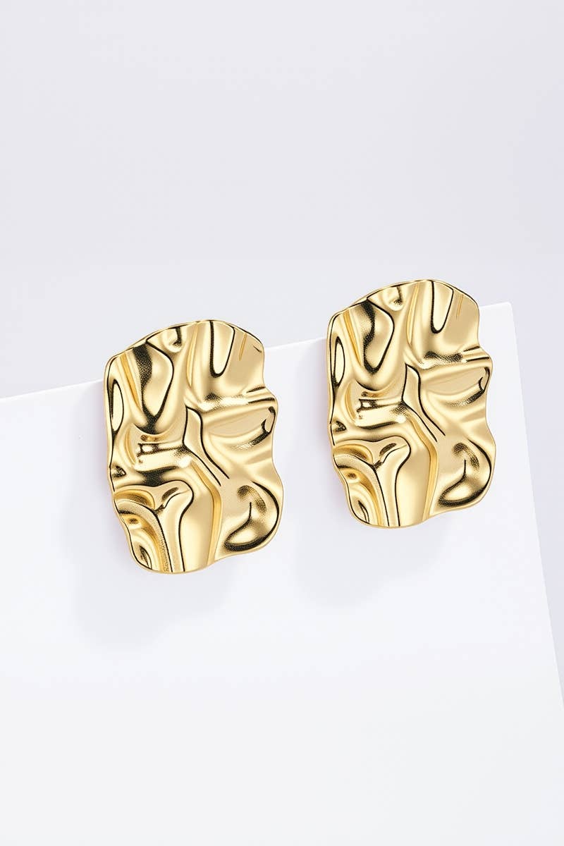 Boucles d'oreilles en acier inoxydable 124AQ411