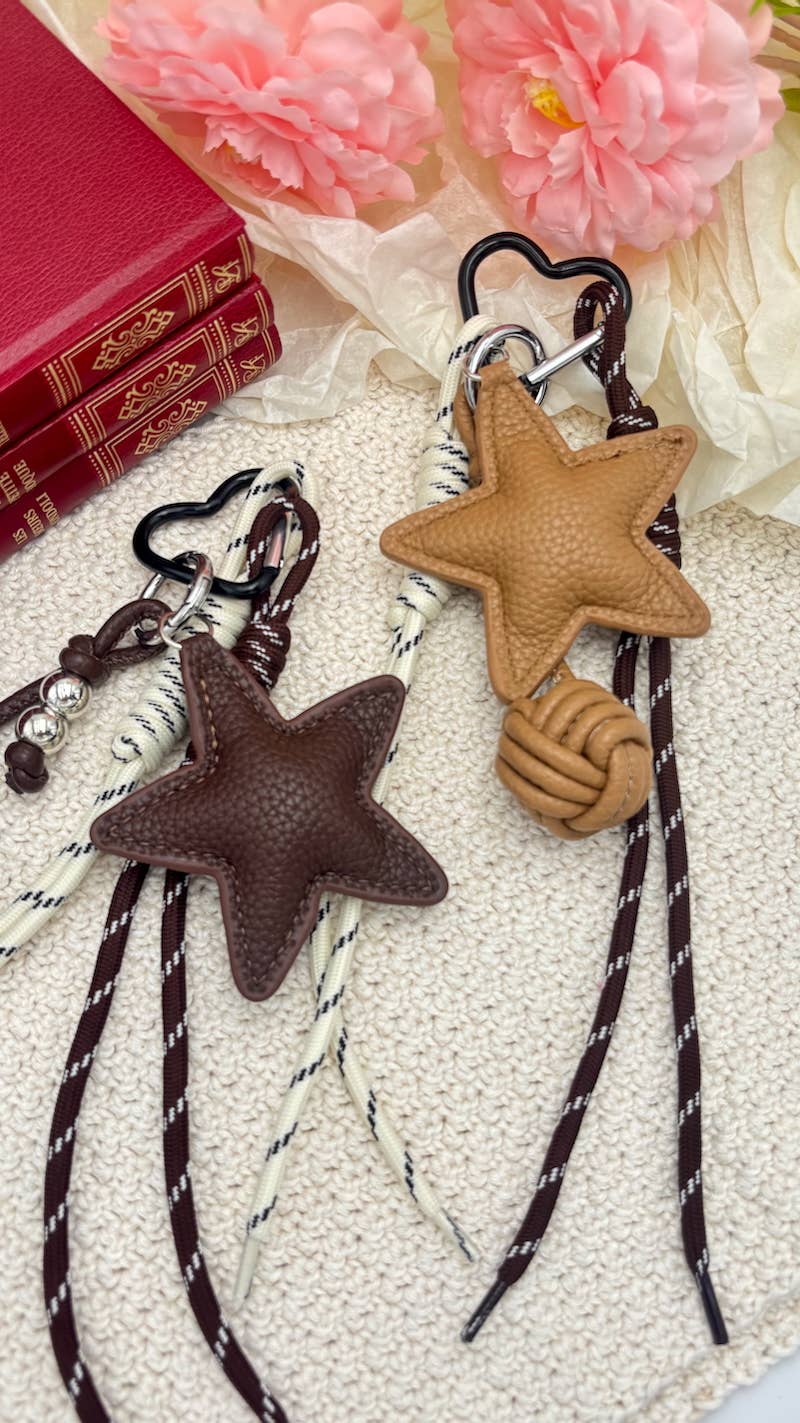 Star bag charm and keyring PC38