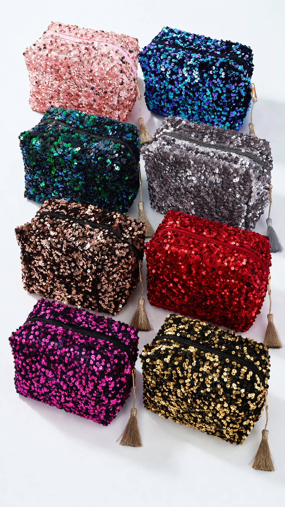 CY45 sequin makeup bag