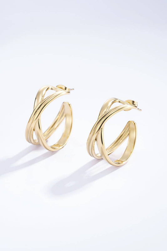 Boucles d'oreilles en acier inoxydable 124DY61