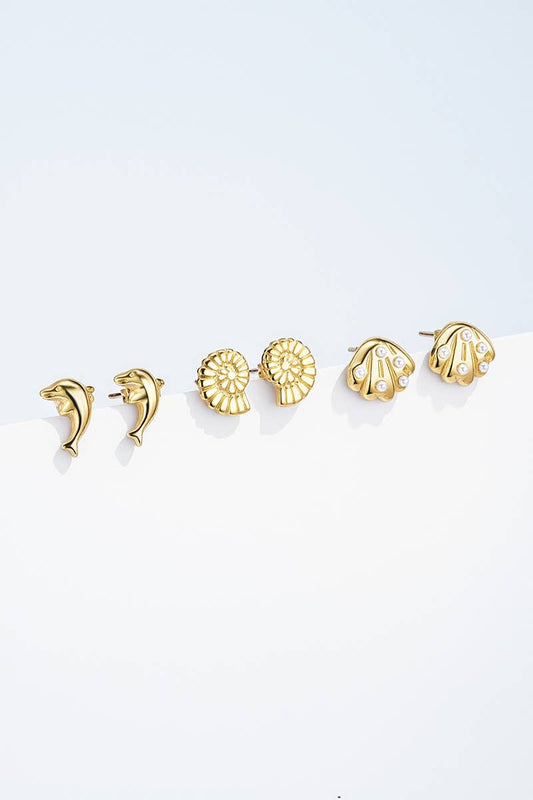 Stainless steel earrings 124AQ419