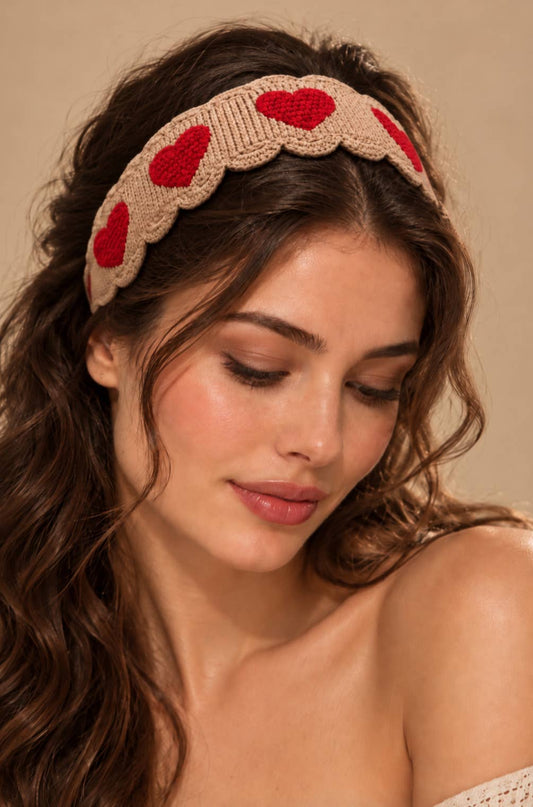 Bandana en crochet cœurs ST361HS