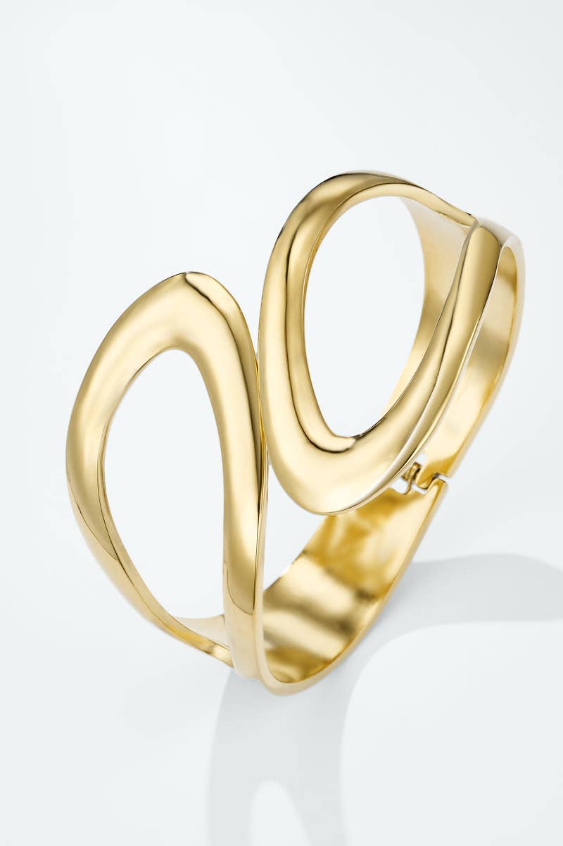 Stainless steel bangle bracelet 324YTG05