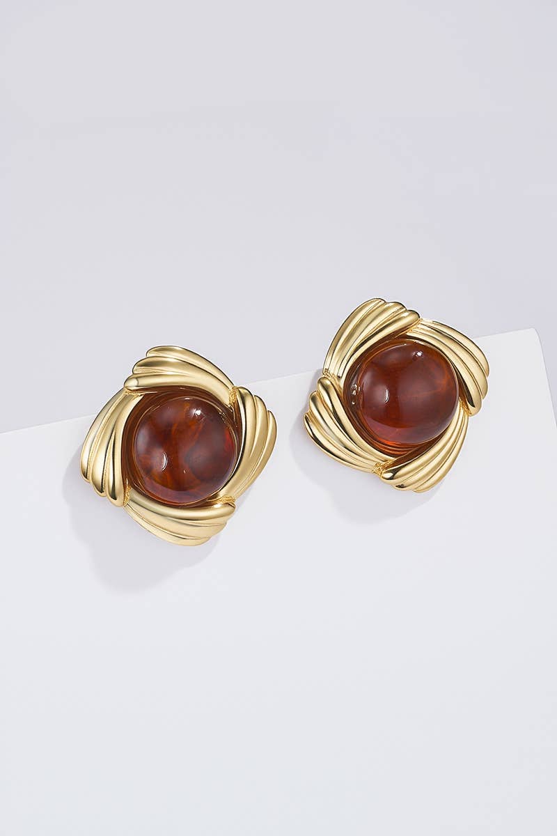 Stainless steel earrings 124RX251
