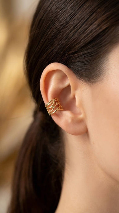 Stainless steel ear cuffs 124AQ536