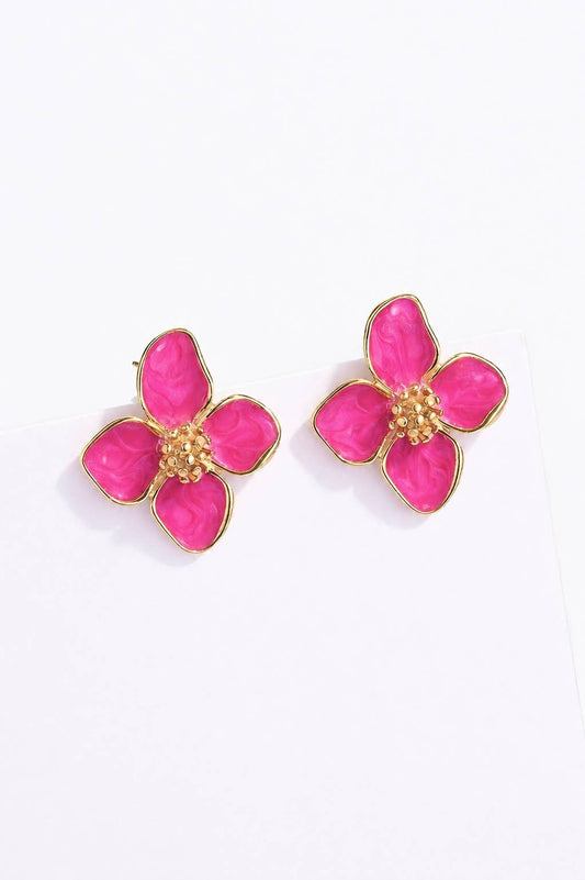 Boucles d'oreille en acier inoxydable 124AQ435N
