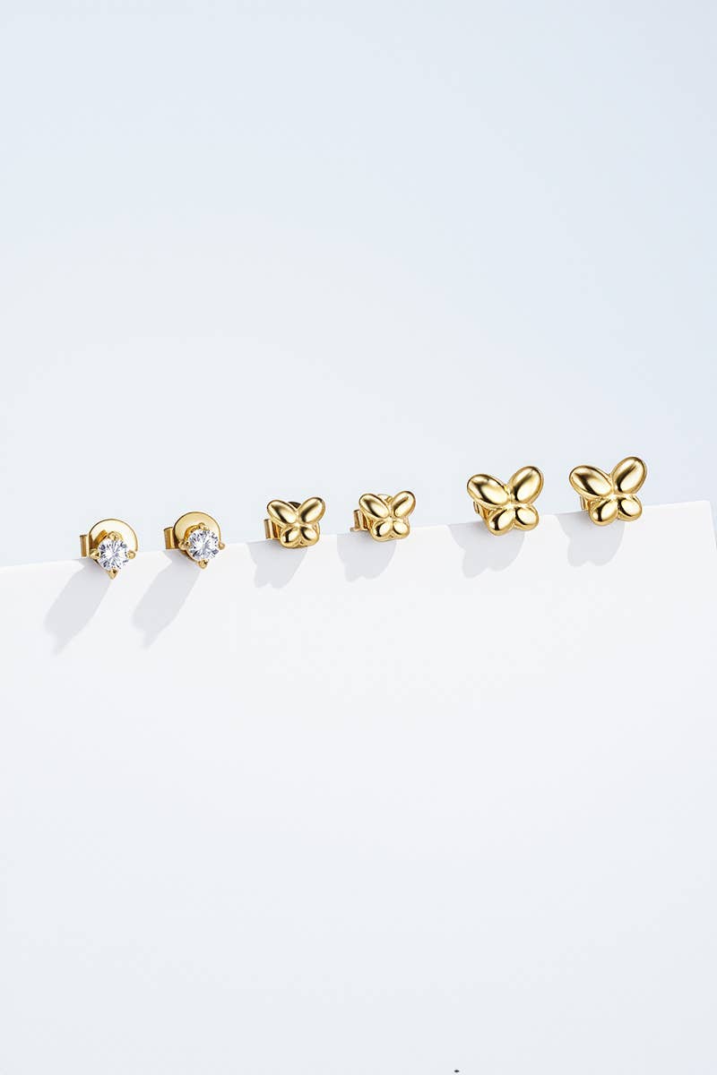 124AQ432 stainless steel earrings