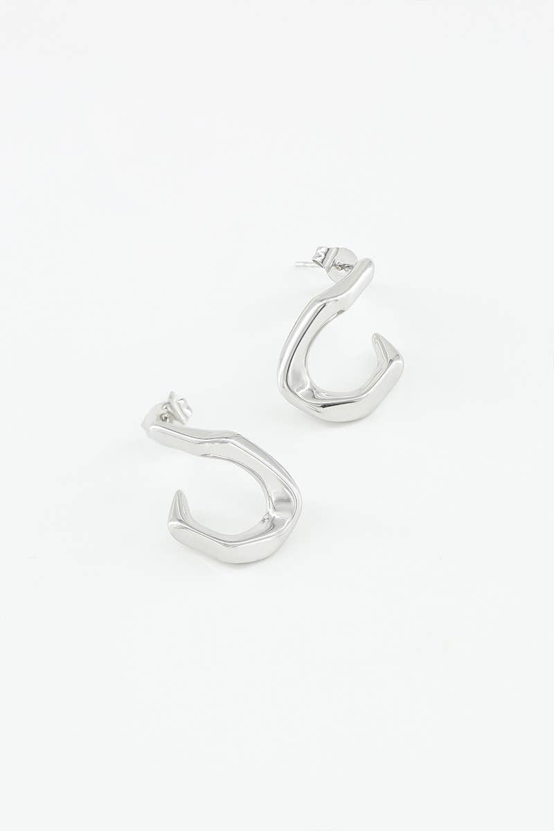 Boucles d'oreilles en acier inoxydable 124RX84