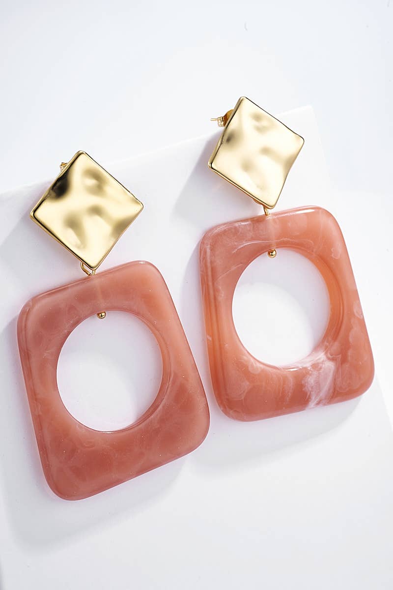 124CP03 stainless steel earrings