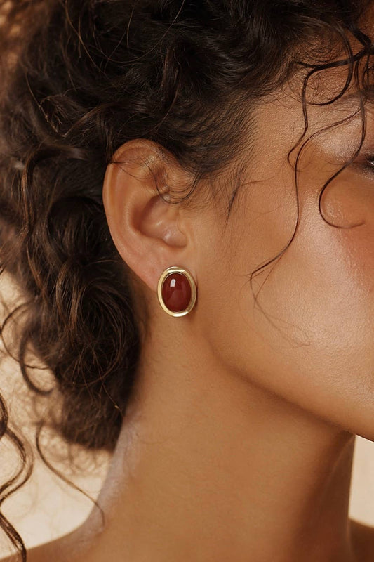 Boucles d'oreille en acier inoxydable 124AQ771