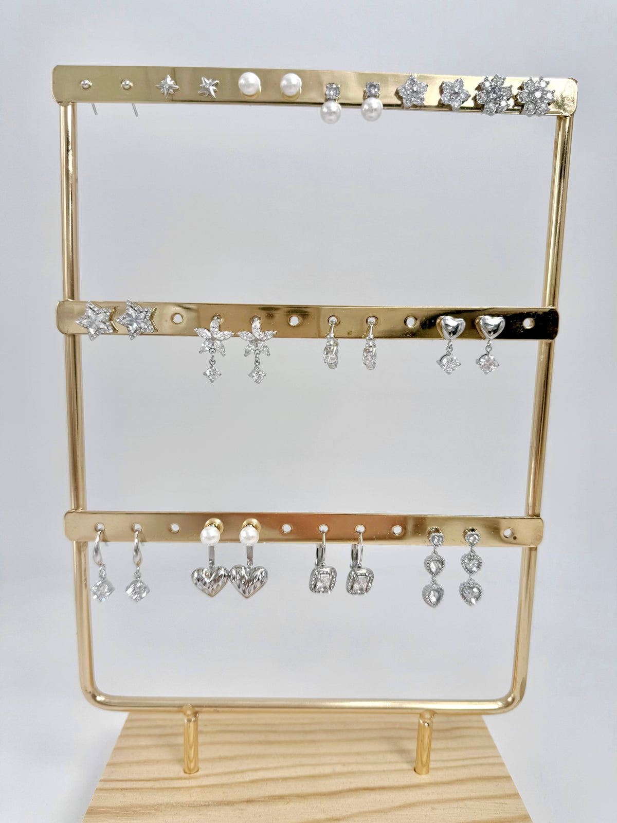 Set of 12 stainless steel earrings SET249