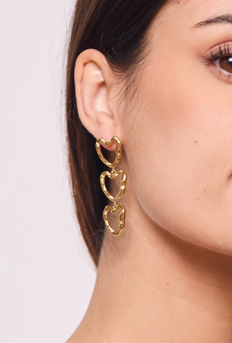 Stainless steel earrings 124AQ352