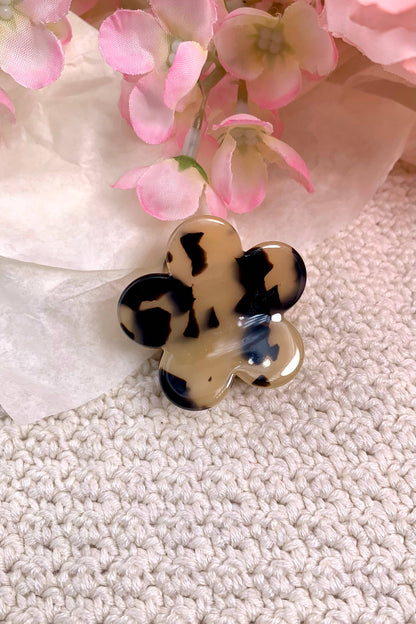 Leopard flower mini claw clip 4cm YH51