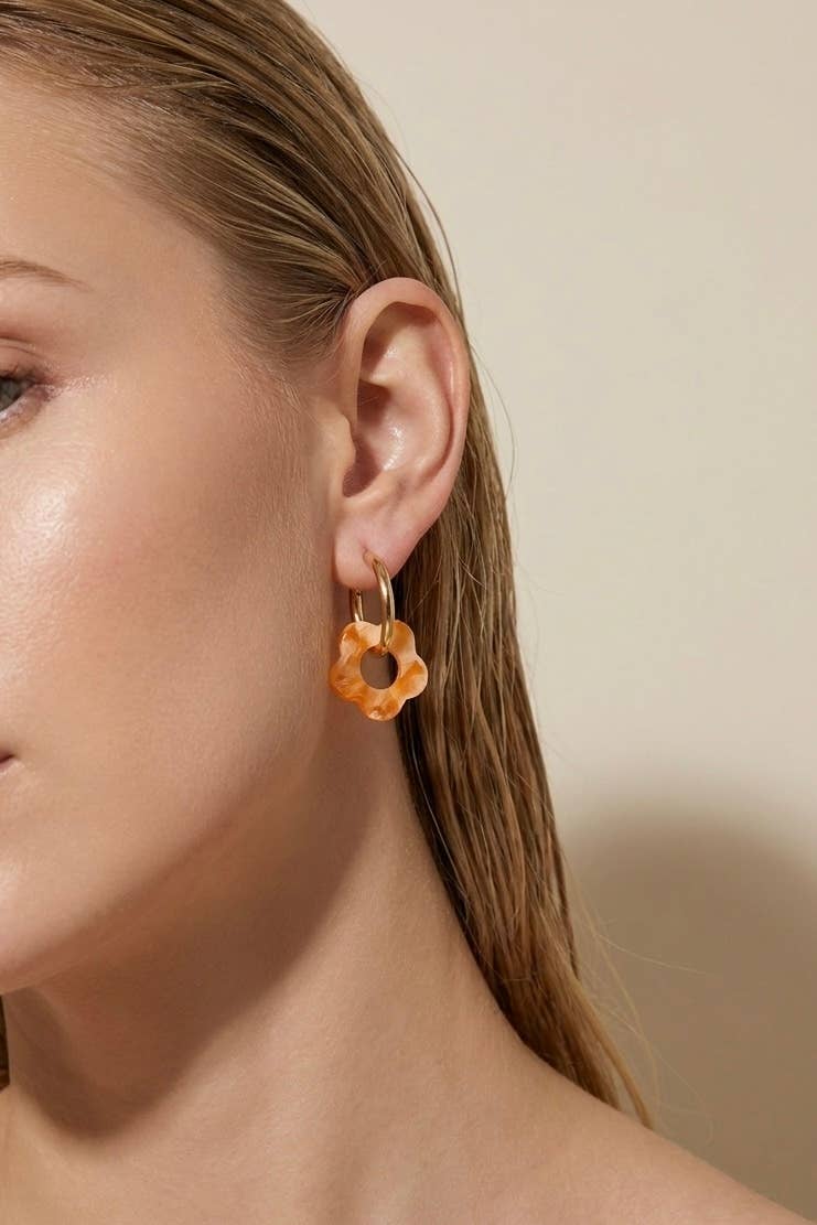 Boucles d'oreille en acier inoxydable 124RX363 - 424RX363