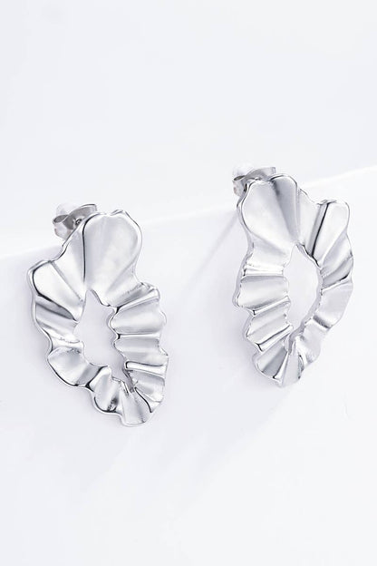 Boucles d'oreilles en acier inoxydable 124DY29