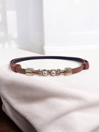Faux leather belt CT05