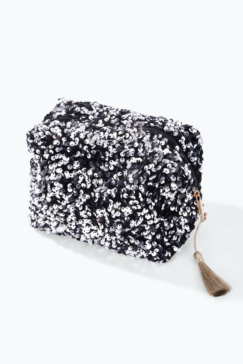 CY45 sequin makeup bag