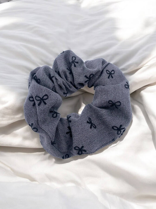 Chouchou en tissu imprimé nœud XH06