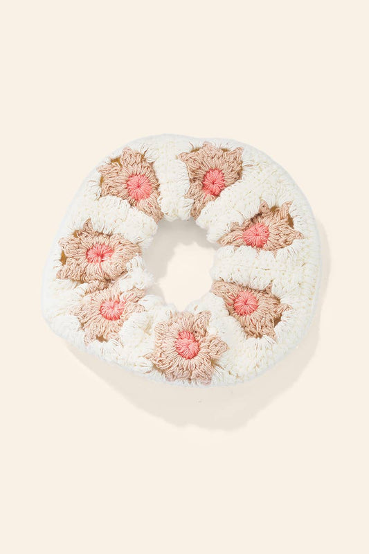Chouchou élastique en crochet fleurs FQ313HS