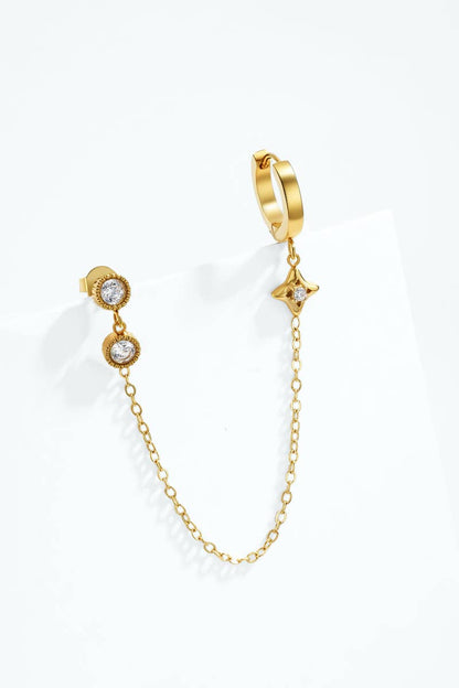 Boucles d'oreilles en acier inoxydable 124AQ550