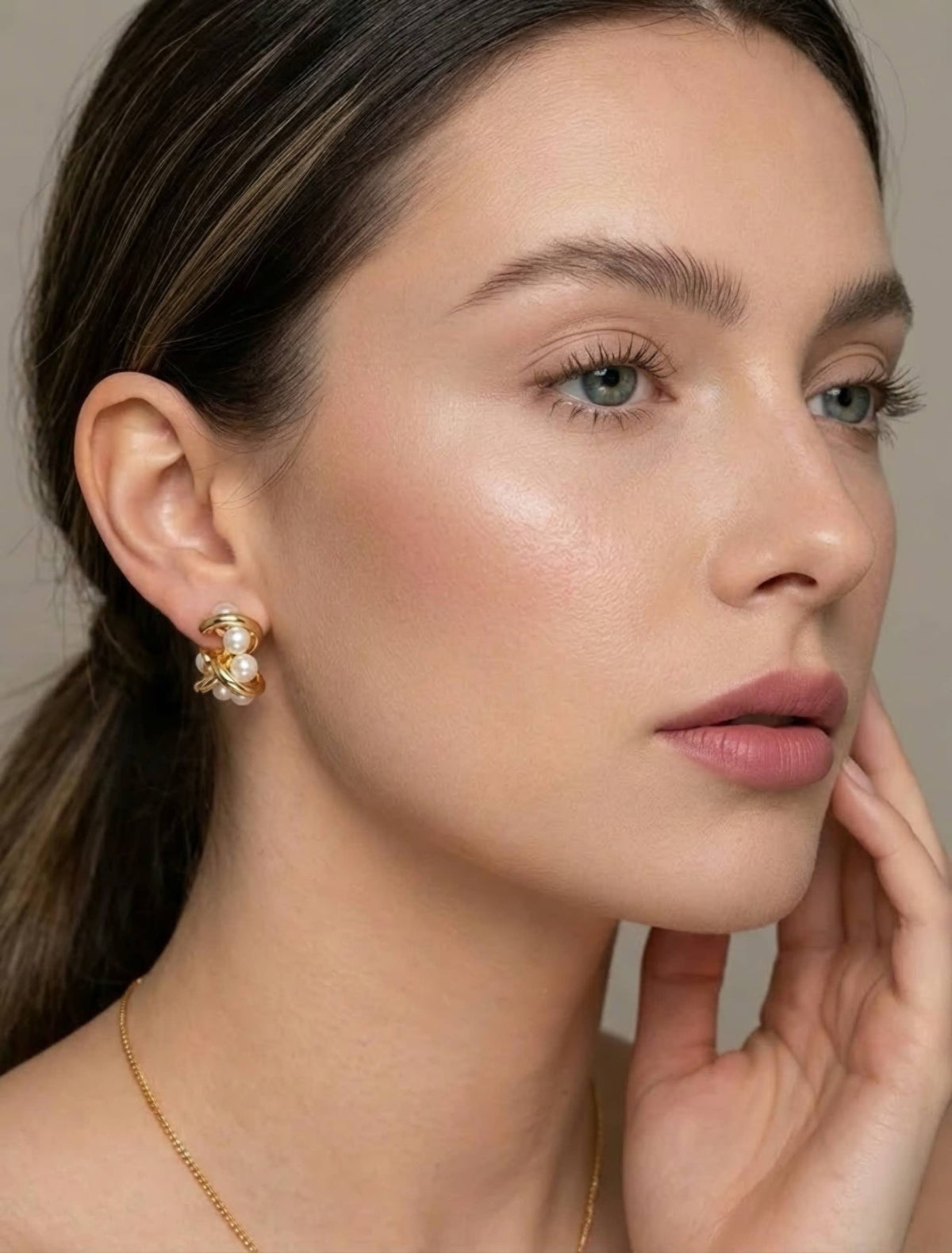 Boucles d'oreilles en acier inoxydable 124AQ247