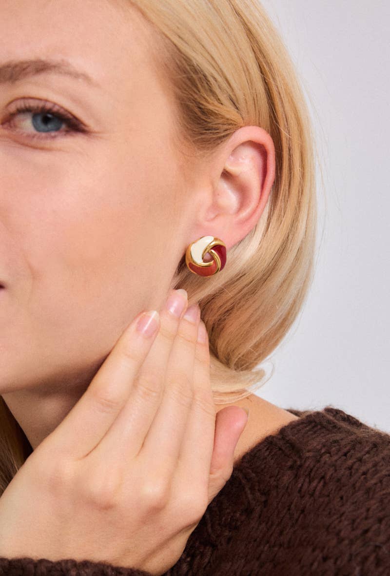 Stainless steel earrings 124RX201