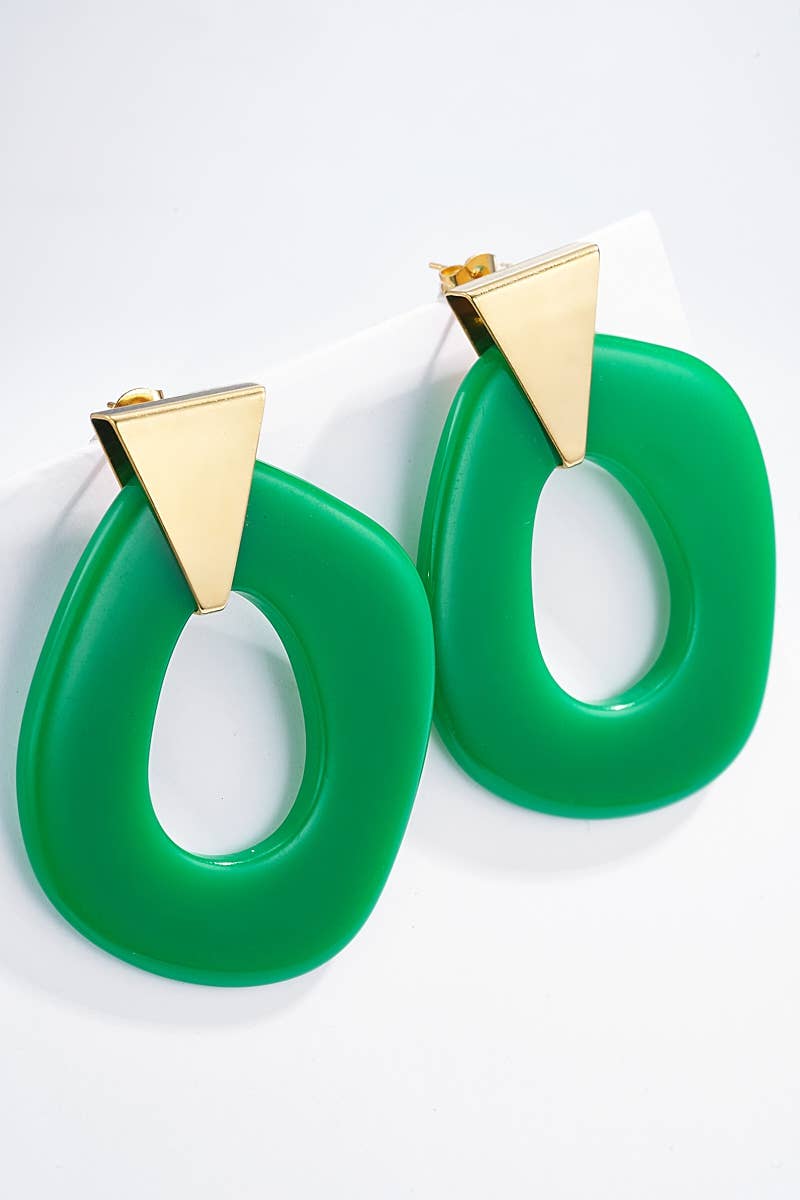124CP07 stainless steel earrings