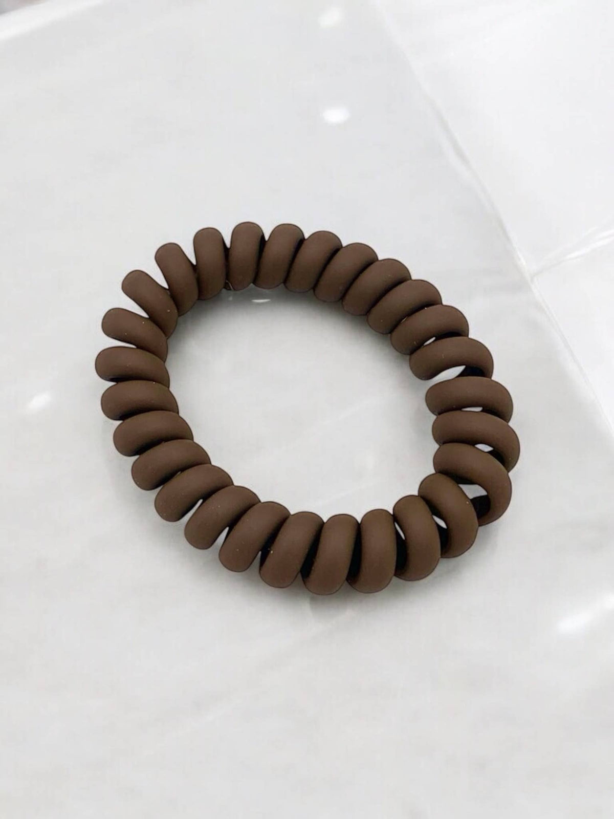 Chouchou élastique en spirale mat JD02