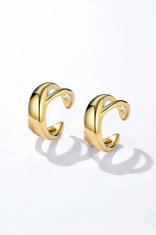 Boucles d'oreilles sans perçage en acier inoxydable 124AQ354