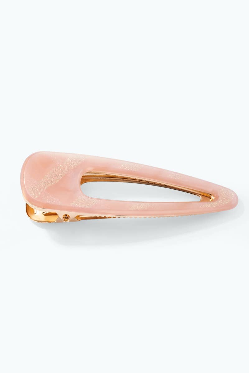 Glitter pattern hair clip 8.5cm BRT117LY
