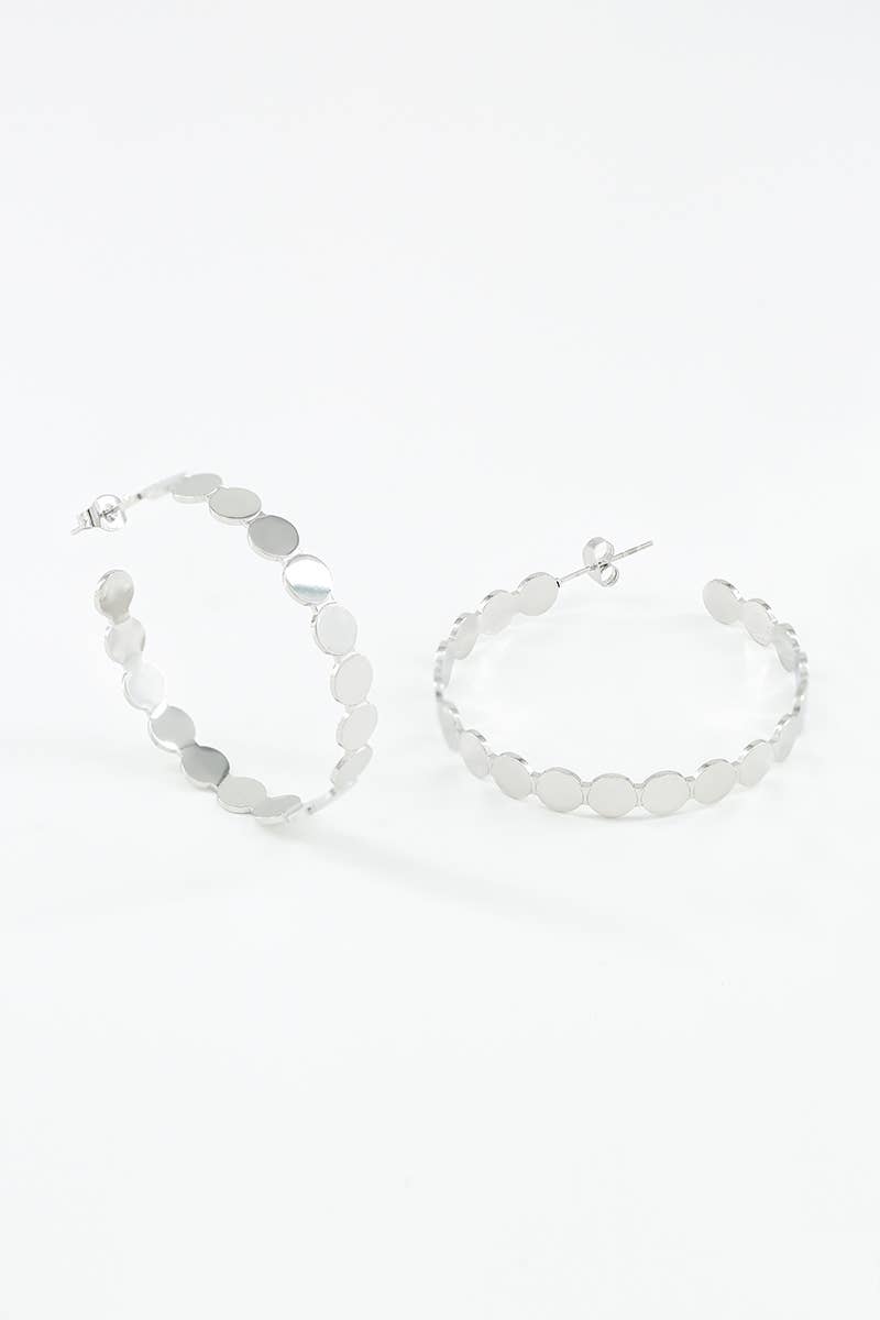 124RX98 stainless steel earrings