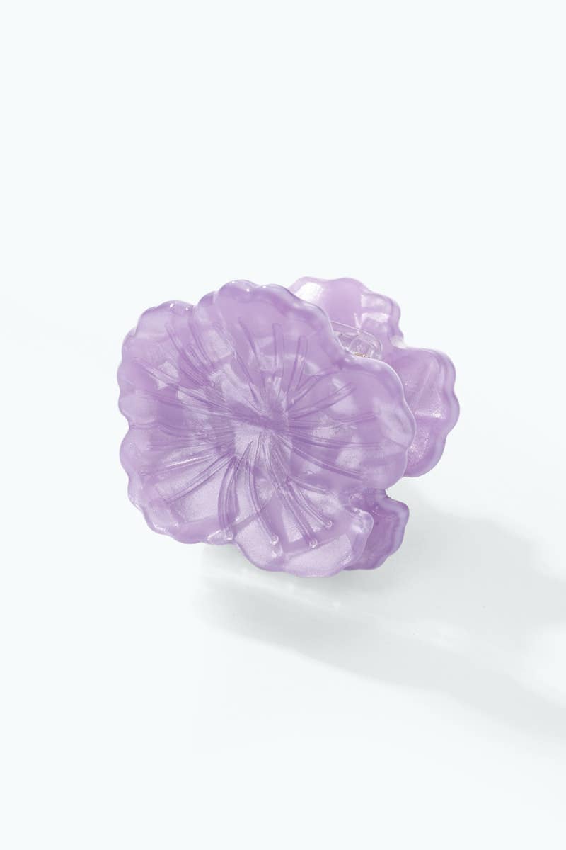 2cm pearlescent flower hair clip YH120LY