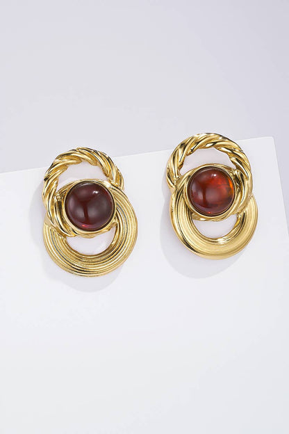 Boucles d'oreille en acier inoxydable 124RX250