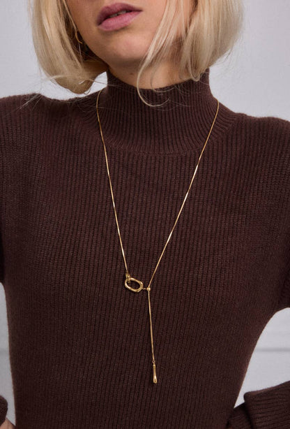 Stainless steel necklace 224AQ183