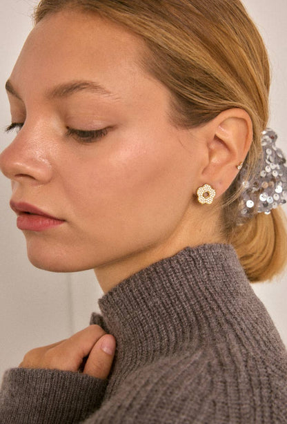 124RX224 stainless steel clip-on earrings